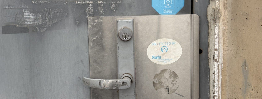 dispensary multipoint lock installation