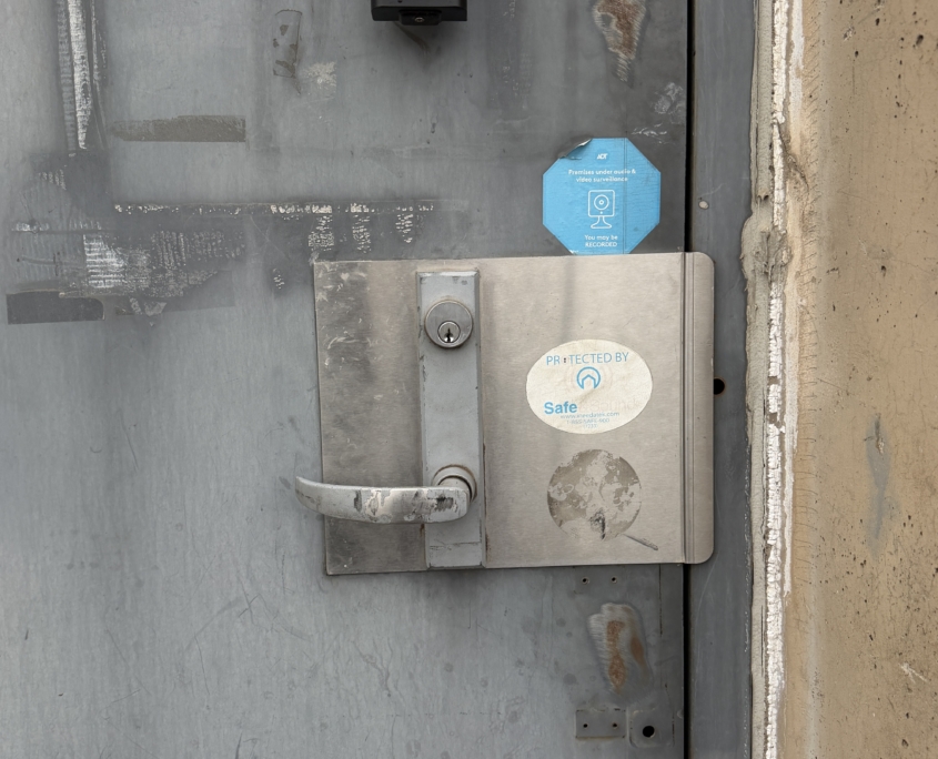 dispensary multipoint lock installation